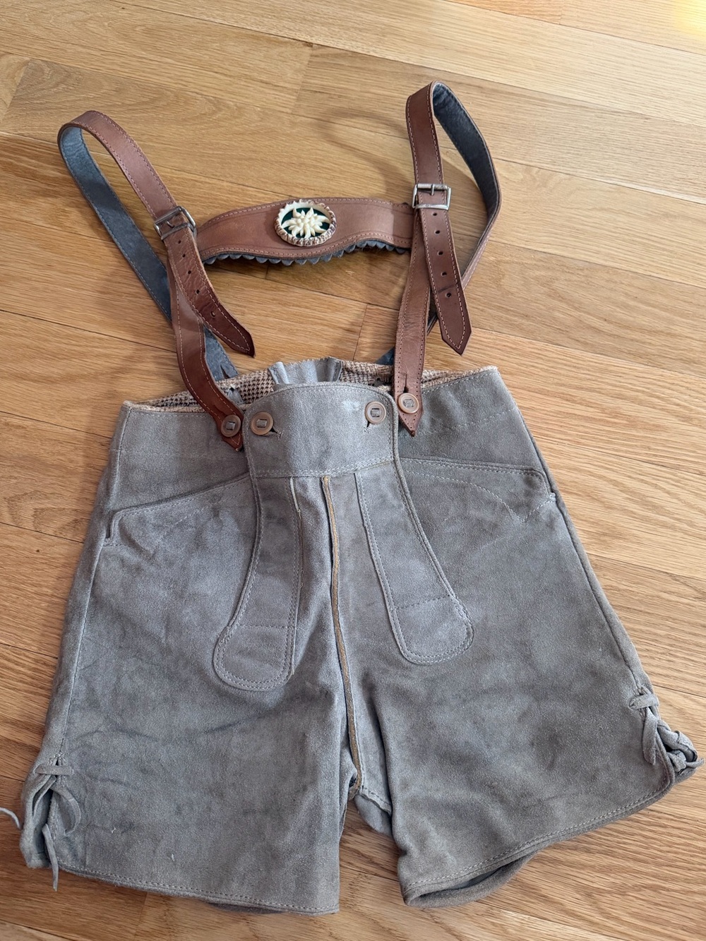 Vintage - German Leather Child Lederhosen Oktoberfest